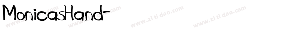 MonicasHand字体转换