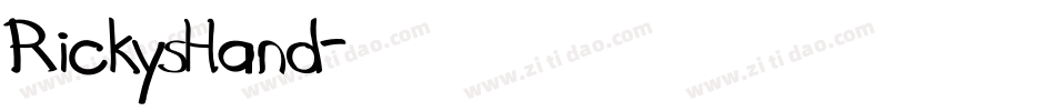 RickysHand字体转换