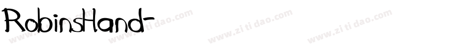 RobinsHand字体转换