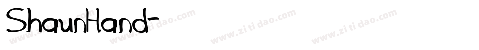 ShaunHand字体转换