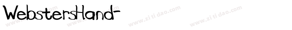 WebstersHand字体转换