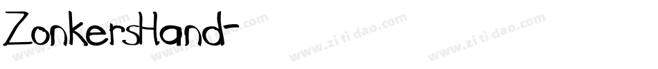 ZonkersHand字体转换
