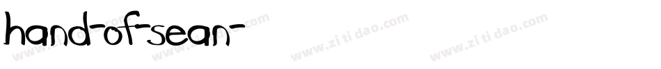 hand-of-sean字体转换
