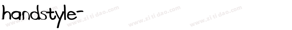 handstyle字体转换