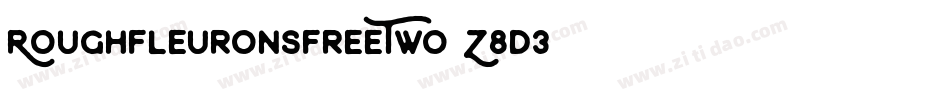 RoughFleuronsFreeTwo-Z8D3字体转换