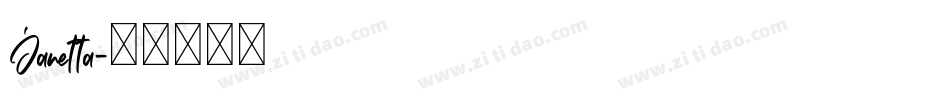 Janetta字体转换