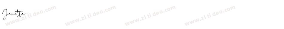 Janetta字体转换