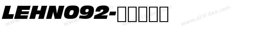 LEHN092字体转换