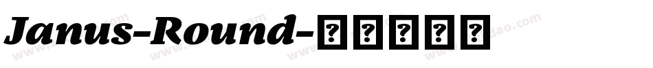 Janus-Round字体转换