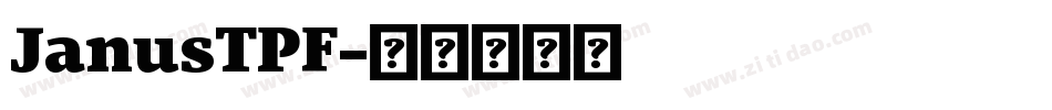 JanusTPF字体转换