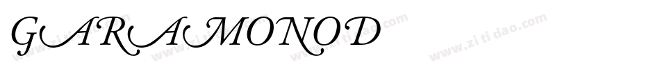 GARAMONOD字体转换