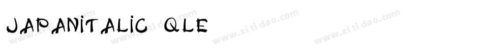 JapanItalic-qLE0字体转换