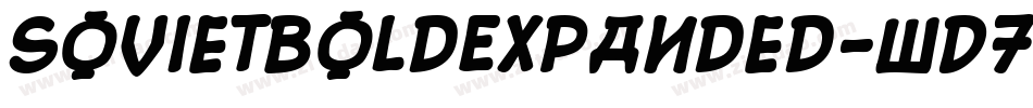 SovietBoldExpanded-wD78字体转换
