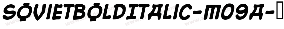 SovietBoldItalic-m09a字体转换