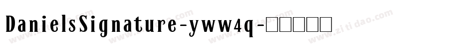DanielsSignature-yww4q字体转换