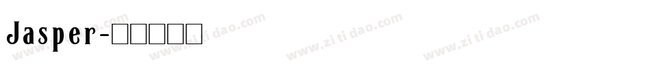 Jasper字体转换