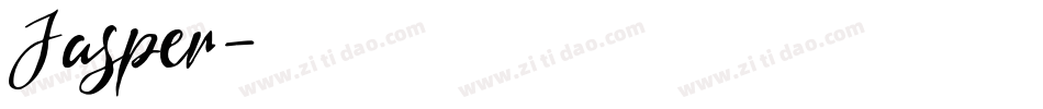 Jasper字体转换