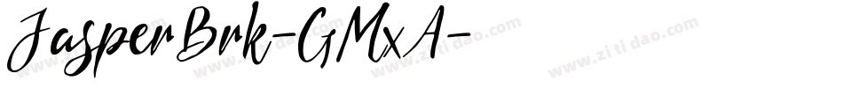 JasperBrk-GMxA字体转换
