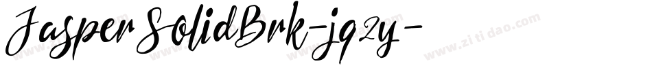 JasperSolidBrk-jq2y字体转换