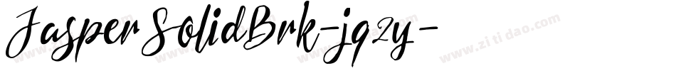 JasperSolidBrk-jq2y字体转换