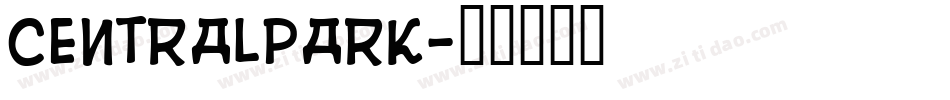Centralpark字体转换
