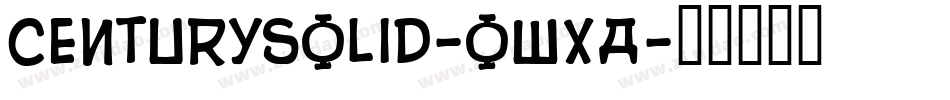 Centurysolid-owXA字体转换