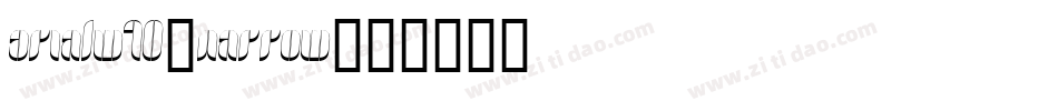 ArialW10-Narrow字体转换
