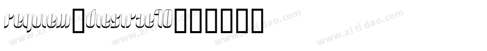 REQUIEM-DIESIRAE10字体转换