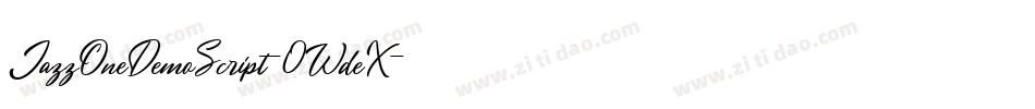 JazzOneDemoScript-0WdeX字体转换