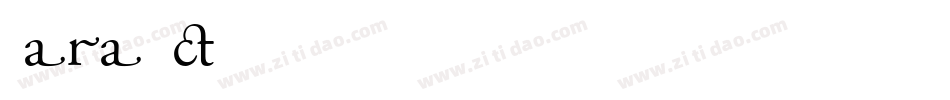Garambci字体转换