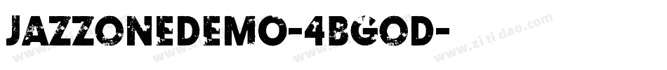 JazzOneDemo-4BgOD字体转换