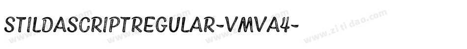 StildaScriptRegular-vmva4字体转换