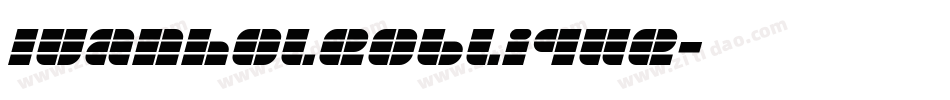 IvanholeOblique字体转换