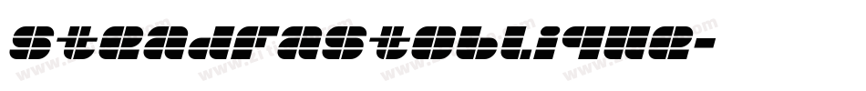 SteadfastOblique字体转换