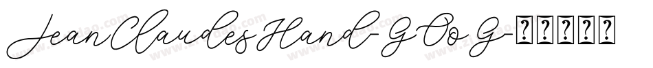 JeanClaudesHand-GOoG字体转换