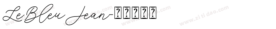 LeBleuJean字体转换