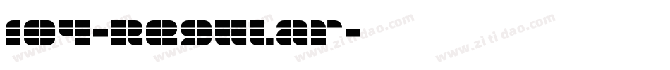 104-Regular字体转换