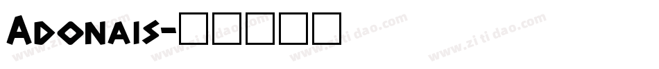 Adonais字体转换