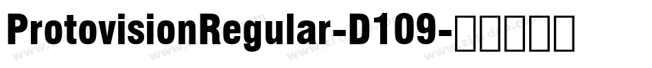 ProtovisionRegular-D109字体转换