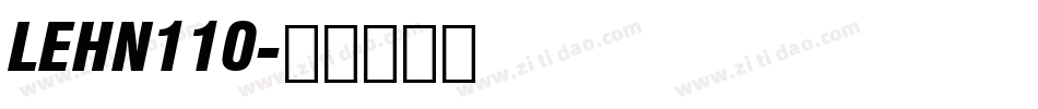 LEHN110字体转换