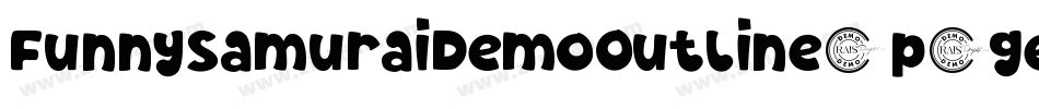FunnySamuraiDemoOutline-p7ged字体转换