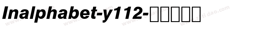 Inalphabet-y112字体转换
