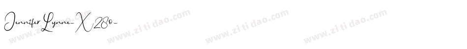 JenniferLynne-X28o字体转换