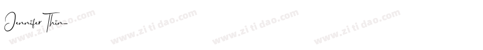 JenniferThin字体转换