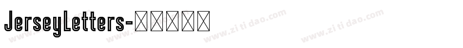 JerseyLetters字体转换