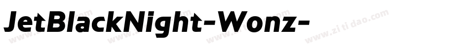 JetBlackNight-Wonz字体转换