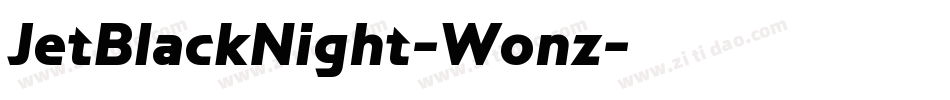 JetBlackNight-Wonz字体转换
