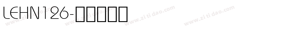 LEHN126字体转换