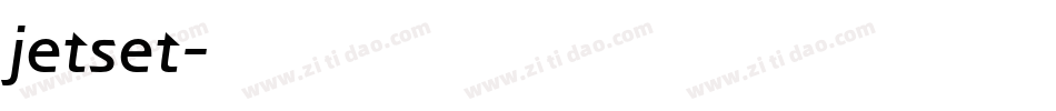 jetset字体转换