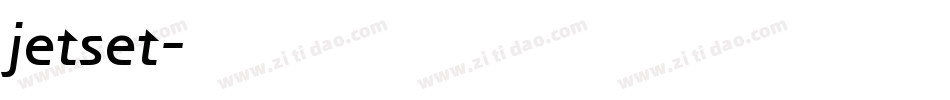 jetset字体转换